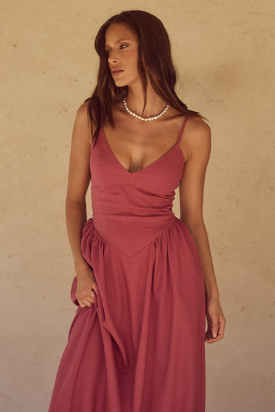 Zepha Maxi Dress - Rose - SHOPJAUS - JAUS