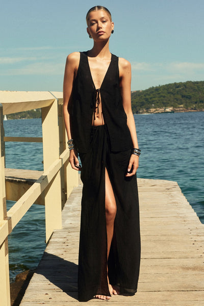 Cantarios Skirt - Black - SHOPJAUS - JAUS