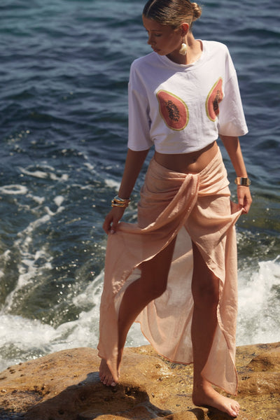 Cantarios Skirt - Papaya - SHOPJAUS - JAUS