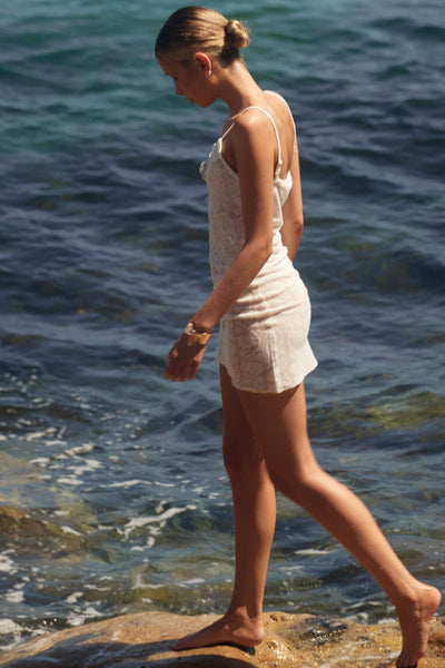 Enzoni Mini Dress - Salt - SHOPJAUS - JAUS