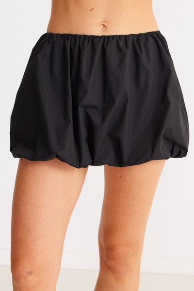 Freja Bubble Skirt - Black - SHOPJAUS - JAUS
