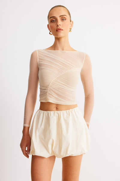 Elodie Top - Chalk - SHOPJAUS - JAUS