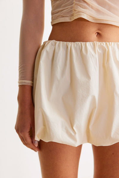 Freja Bubble Skirt - Chalk - SHOPJAUS - JAUS