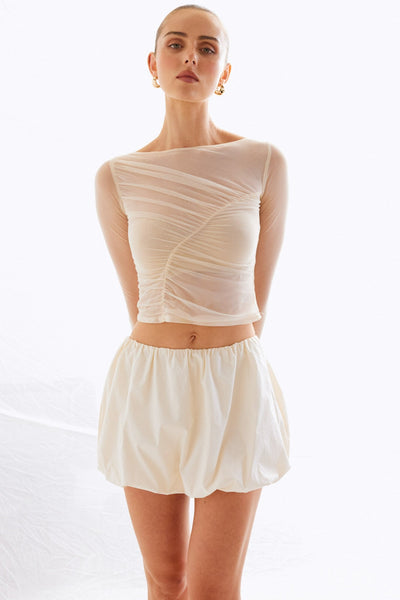 Elodie Top - Chalk - SHOPJAUS - JAUS