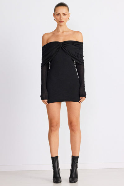 Madrid Mini Dress - Black - SHOPJAUS - JAUS