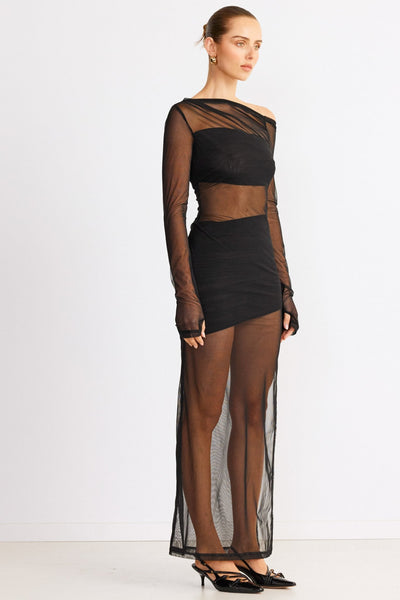 Reine Maxi Dress - Black - SHOPJAUS - JAUS