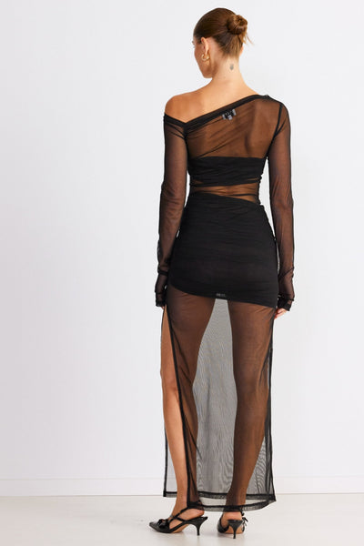Reine Maxi Dress - Black - SHOPJAUS - JAUS