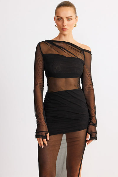 Reine Maxi Dress - Black - SHOPJAUS - JAUS