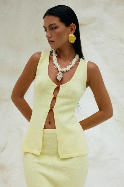 Nadine Top - Lemon - SHOPJAUS - JAUS