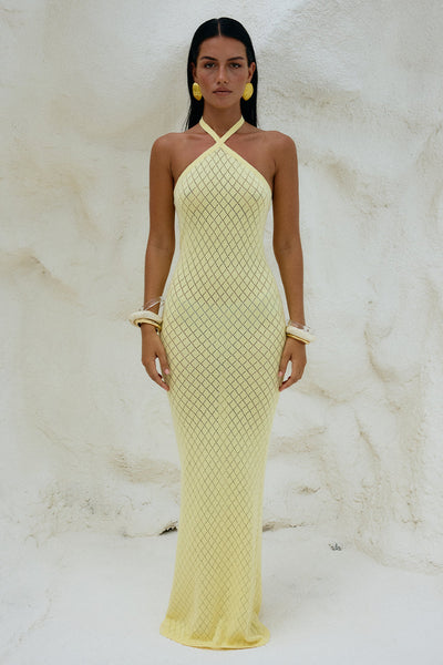 Sima Maxi Dress - Lemon - SHOPJAUS - JAUS