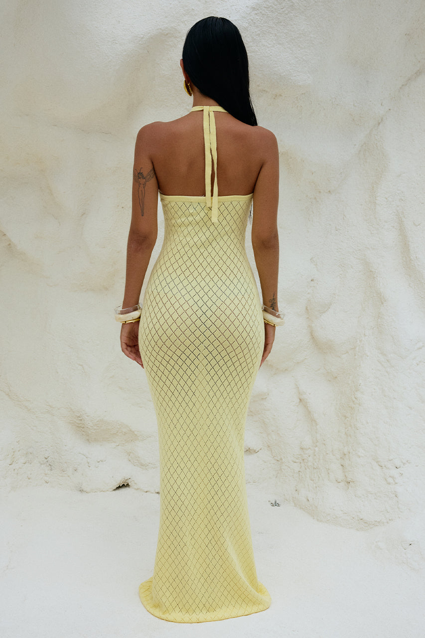 Sima Maxi Dress - Lemon - SHOPJAUS - JAUS