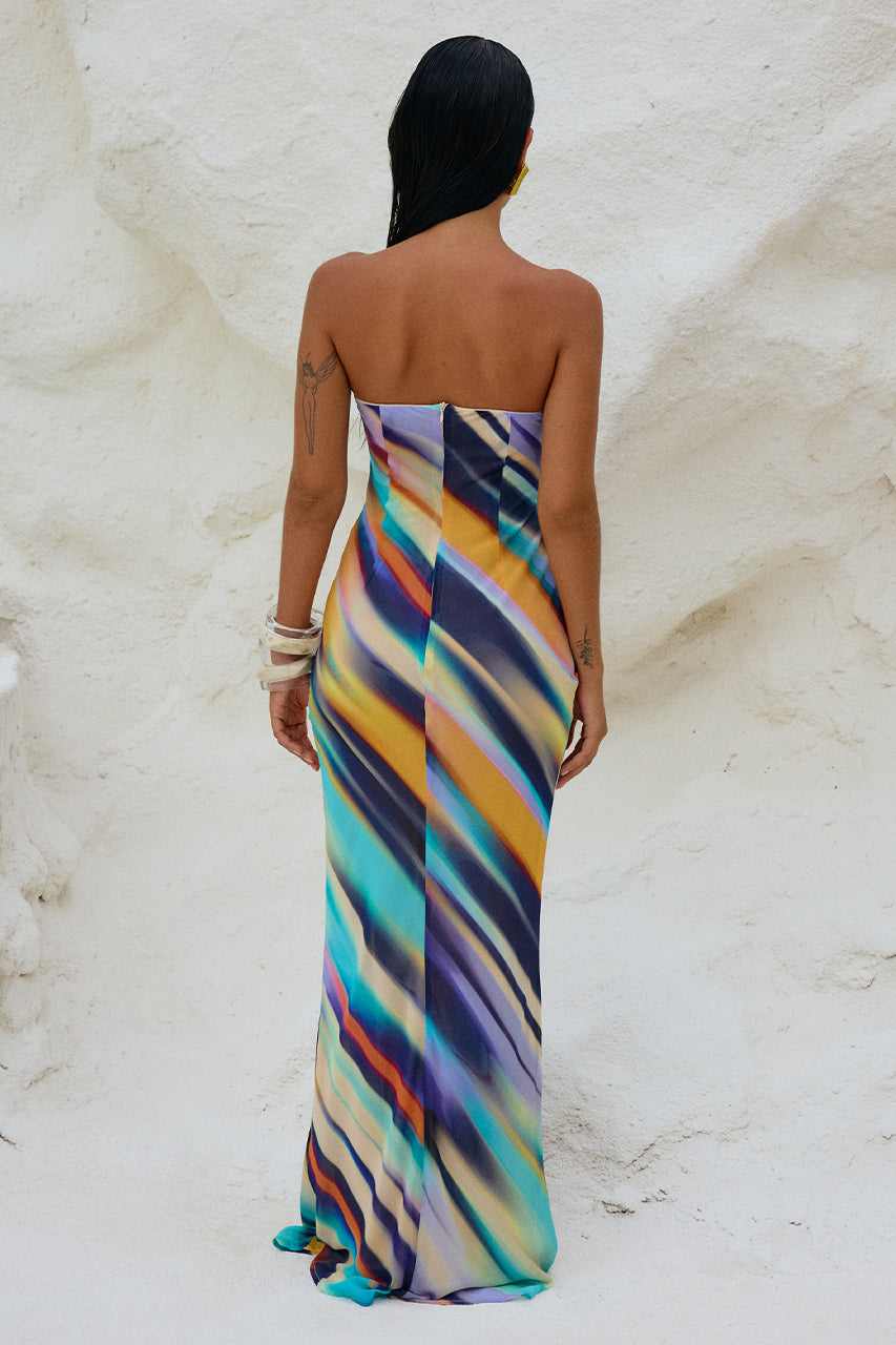 Velza Strapless Dress - Ainsley Print | JAUS Velza Strapless Dress - Ainsley Print | JAUS