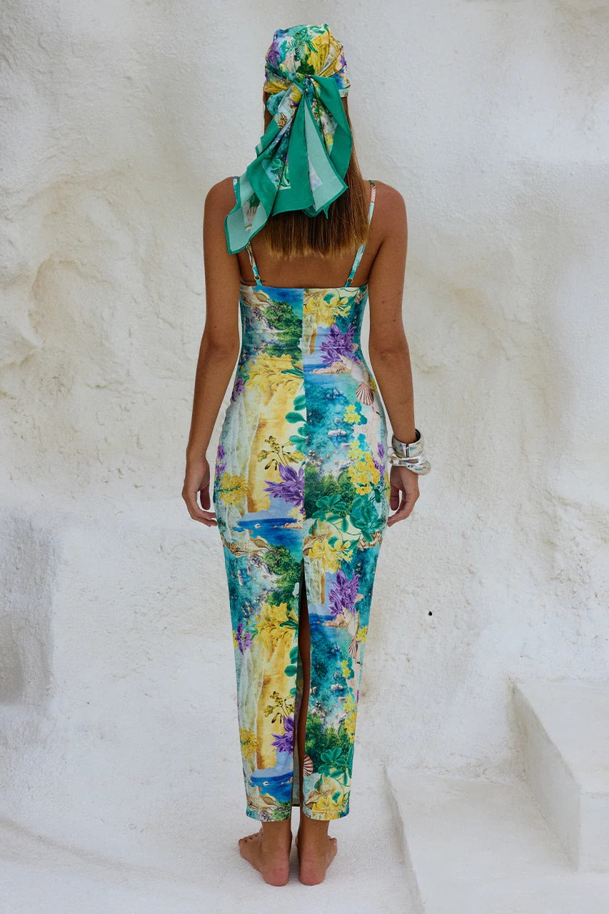 Deia Midi Dress - Esme Print - SHOPJAUS - JAUS