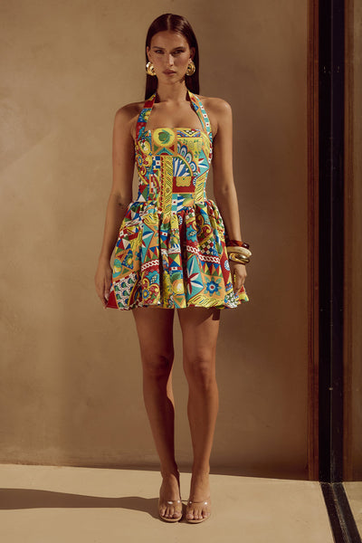 Winslow Mini Dress - Phaedra Print - SHOPJAUS - JAUS