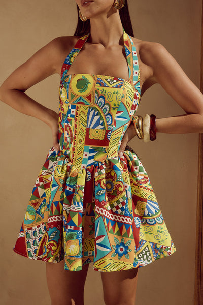 Winslow Mini Dress - Phaedra Print - SHOPJAUS - JAUS