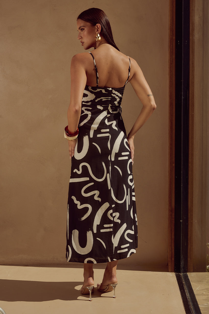 Ineze Midi Dress - York Black XLarge / York Black Ineze Midi Dress - York Black XLarge / York Black