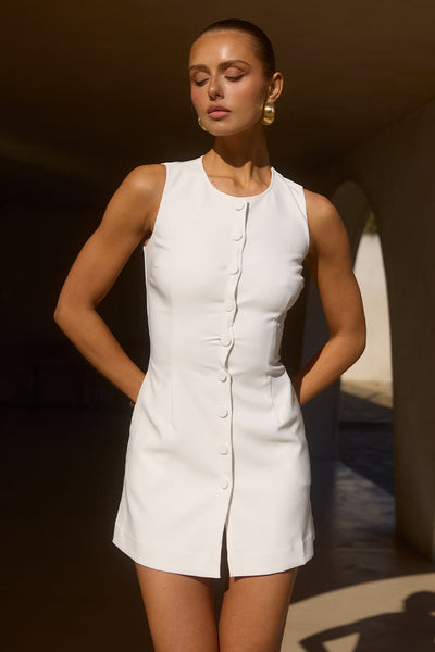 Tylah Mini Dress - White - SHOPJAUS - JAUS