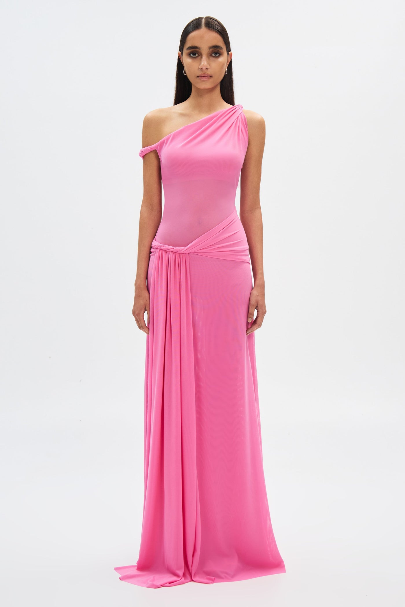 Sisal Mesh Maxi Dress - Orchard Pink - SHOPJAUS - JAUS