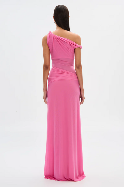 Sisal Mesh Maxi Dress - Orchard Pink - SHOPJAUS - JAUS