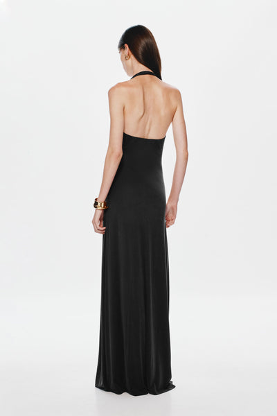 Jennifer Cupro Maxi Dress - Black - SHOPJAUS - JAUS