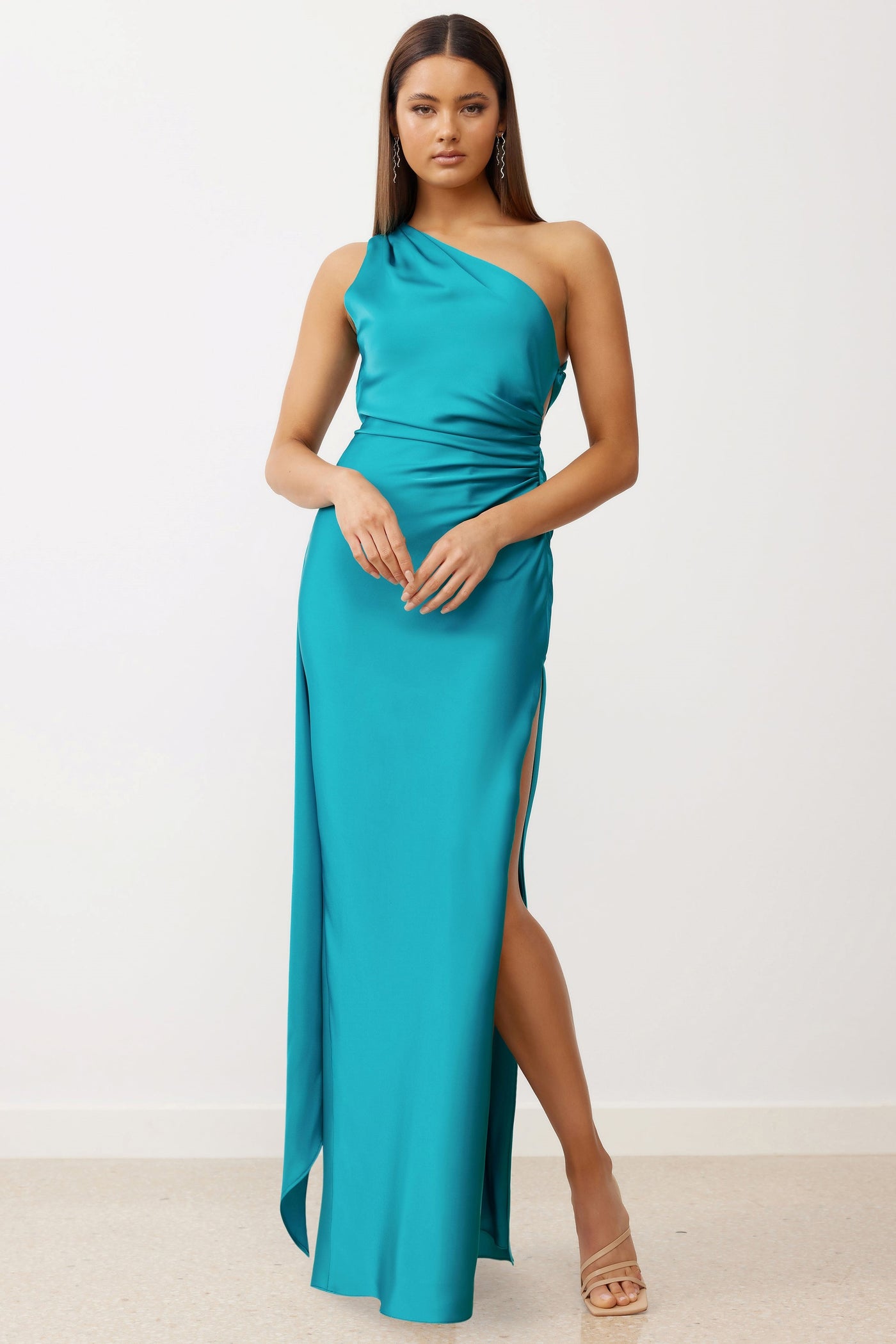 marella silk dress Satin dress, turquoise