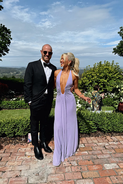 Jennifer Cupro Maxi Dress - Lilac - SHOPJAUS - JAUS