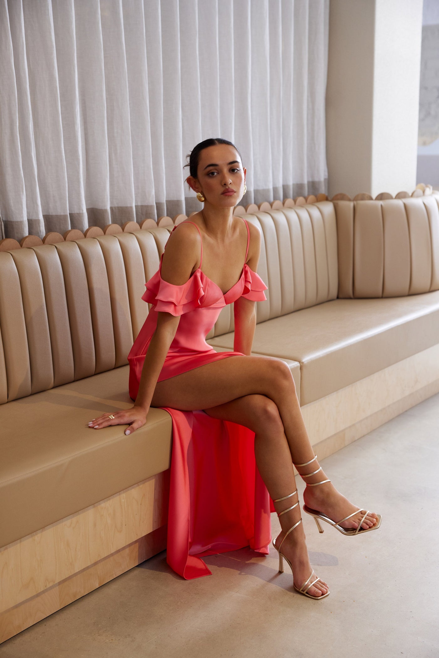 Gemma Dress - Flamingo - SHOPJAUS - JAUS