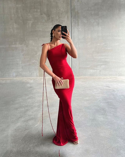Gia Gown - Red - SHOPJAUS - JAUS