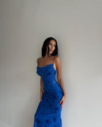 Petoria Maxi Dress - Blue - SHOPJAUS - JAUS