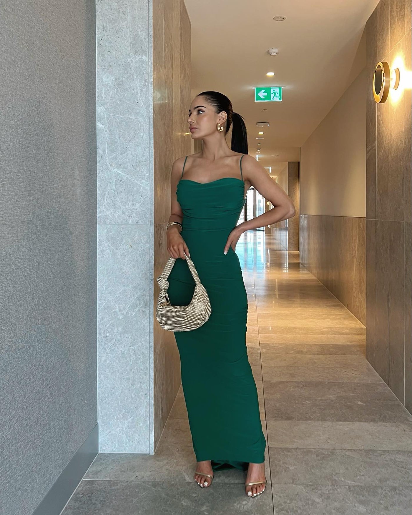 Celina Dress - Emerald - SHOPJAUS - JAUS