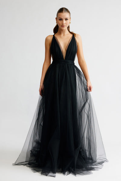 Cynthia Dress - Black - SHOPJAUS - JAUS