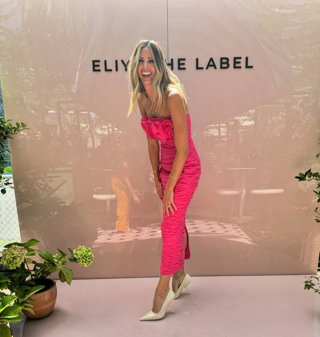 eliya the label pink dress ELIYA Tiffany Dress  Pink (HIRE)  Goddess Kleopatra
