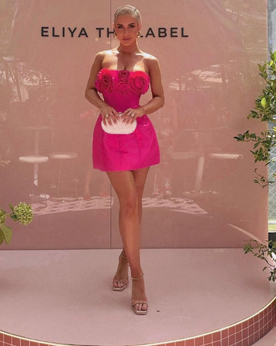 Tehanni Dress - Magenta - SHOPJAUS - JAUS