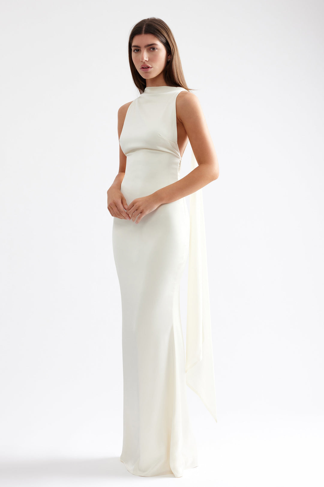 パーティードレス GANISONG Bridal Audrey Lady Dress White Sleeveless Wedding Dress Audrey – Olivia Bottega