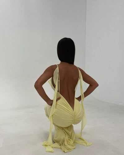 Daniela Dress - Butter Yellow (PREORDER) - SHOPJAUS - JAUS