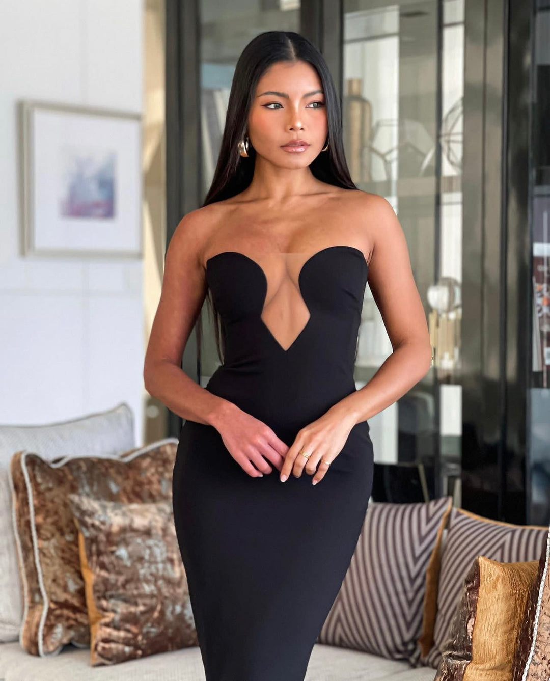 Nookie Minx Gown - Black | JAUS