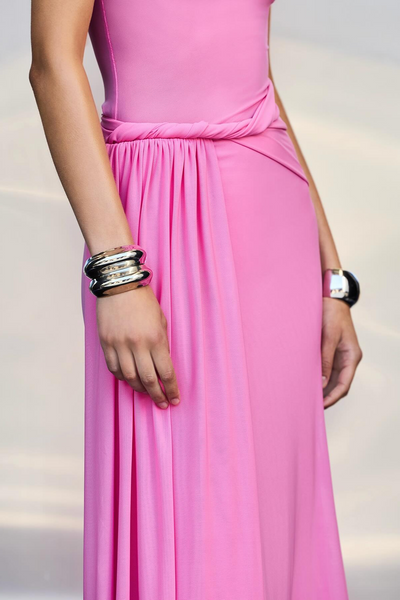 Sisal Mesh Maxi Dress - Orchard Pink - SHOPJAUS - JAUS