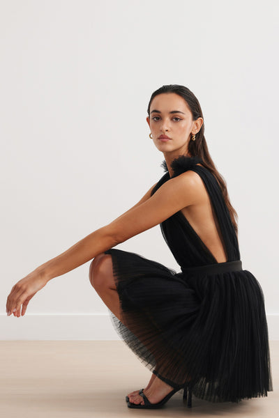 Charlize Dress - Black - SHOPJAUS - JAUS