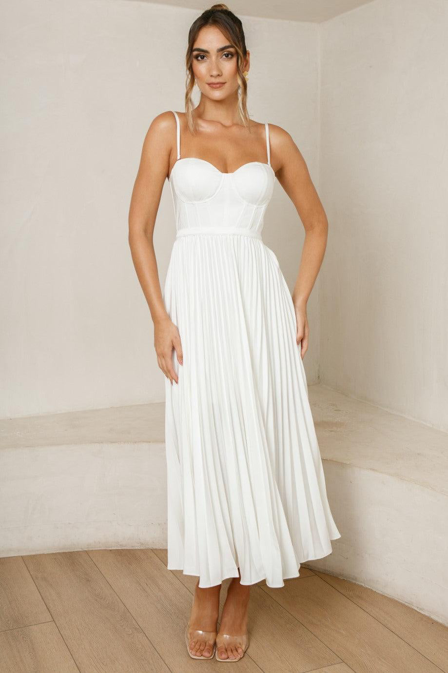 Elle Zeitoune Milan Dress in White