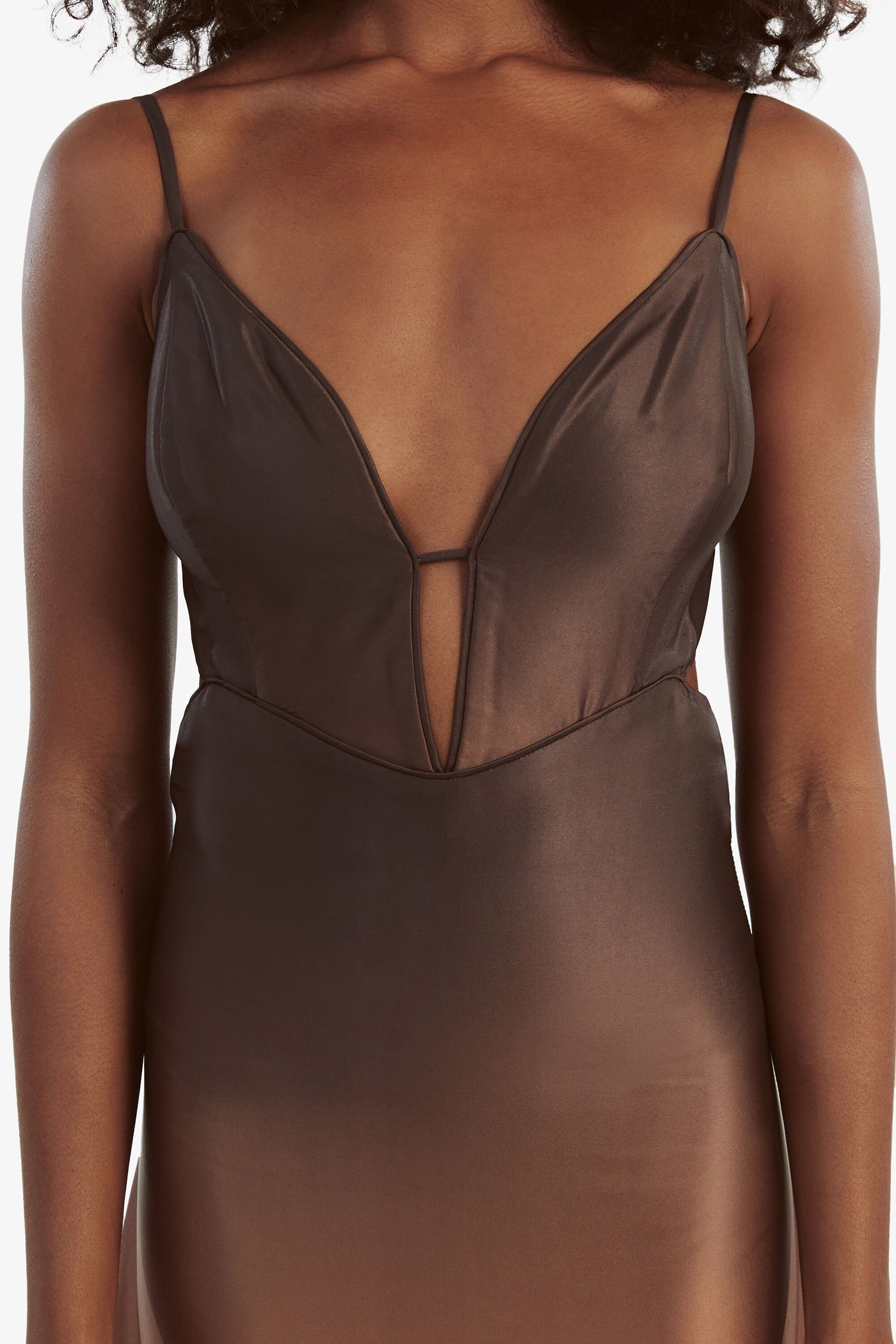 Karlotta Slip Dress - Brown Ombre - SHOPJAUS - JAUS