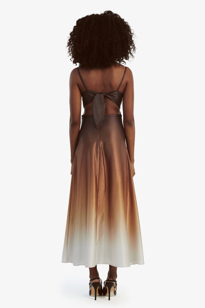 Karlotta Slip Dress - Brown Ombre - SHOPJAUS - JAUS