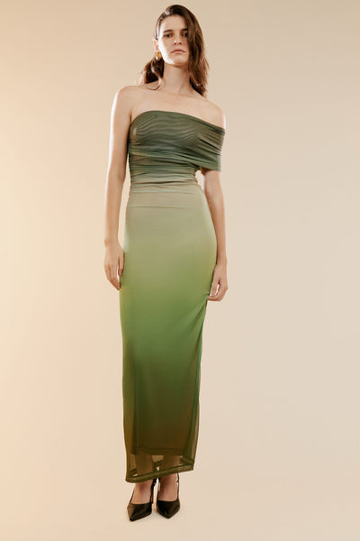 Aurelia Maxi Dress - Green Ombre - SHOPJAUS - JAUS