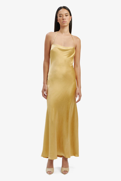 Carlen Maxi Dress - Gold - SHOPJAUS - JAUS