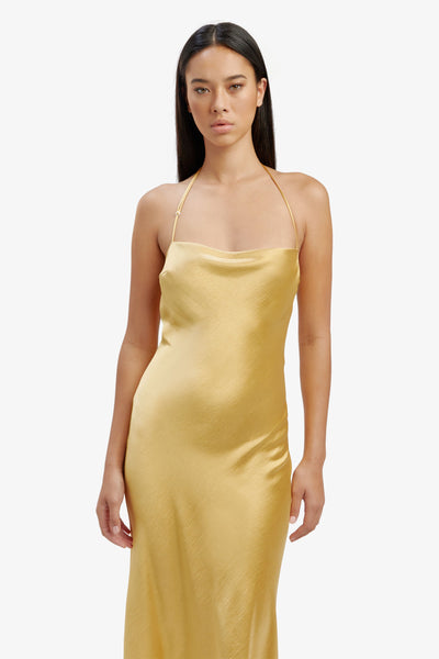 Carlen Maxi Dress - Gold - SHOPJAUS - JAUS