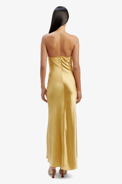 Carlen Maxi Dress - Gold - SHOPJAUS - JAUS