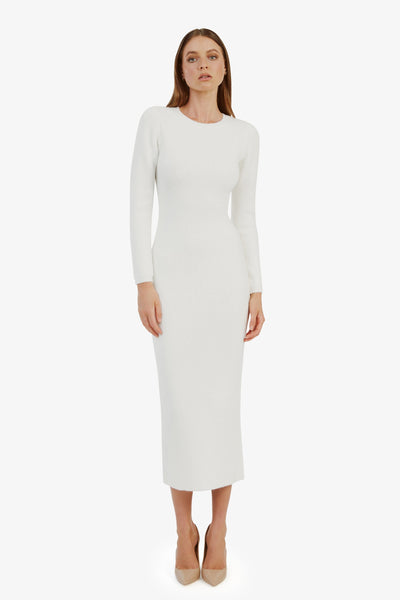 Kavala Knit Maxi Dress - Ivory - SHOPJAUS - JAUS
