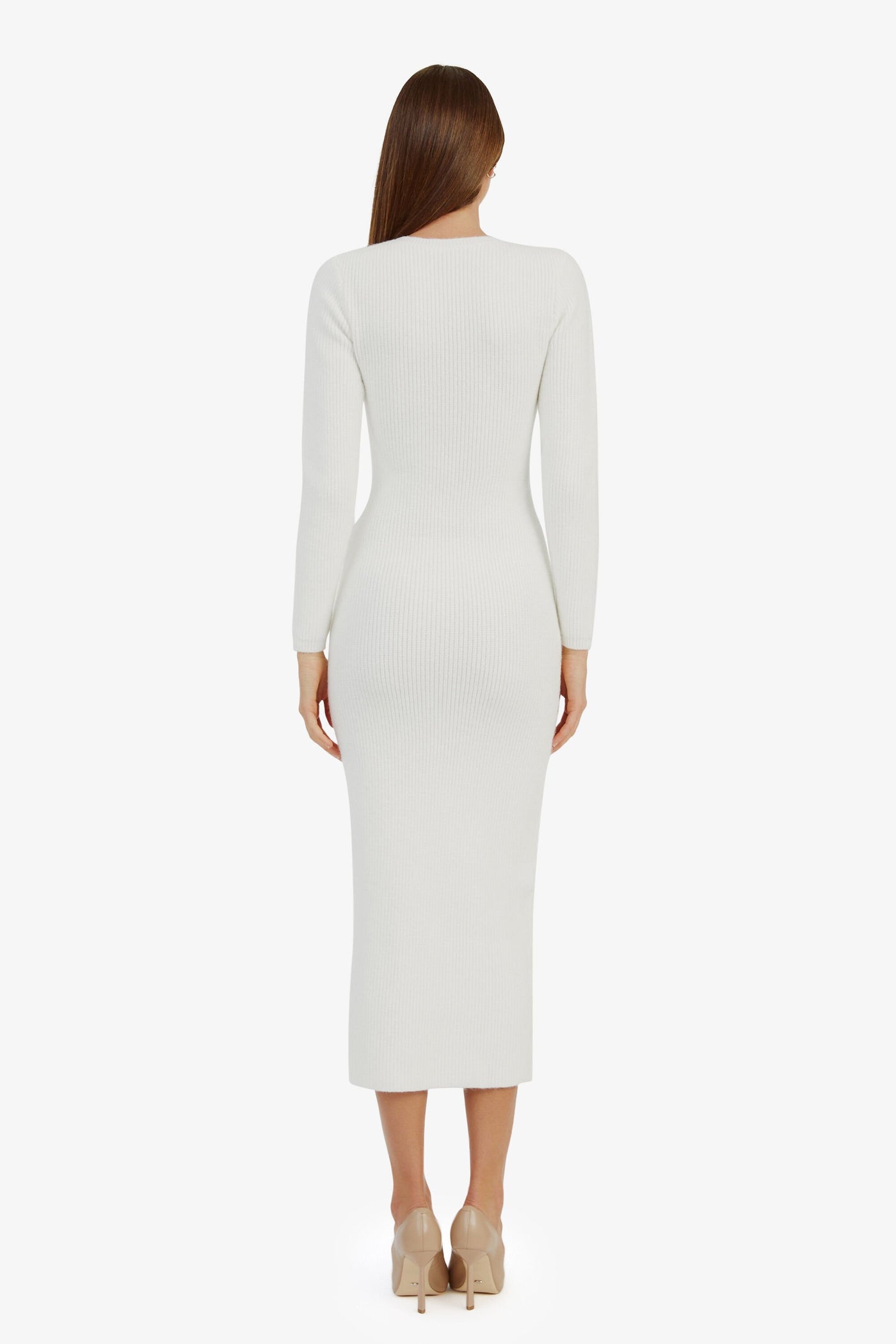 Kavala Knit Maxi Dress - Ivory - SHOPJAUS - JAUS