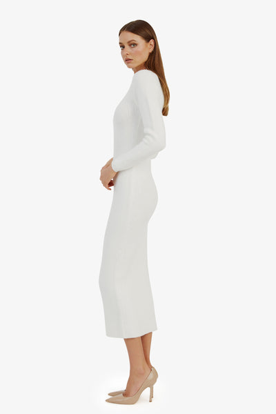 Kavala Knit Maxi Dress - Ivory - SHOPJAUS - JAUS