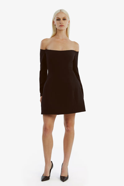 Nadene Hourglass Mini Dress - Black - SHOPJAUS - JAUS