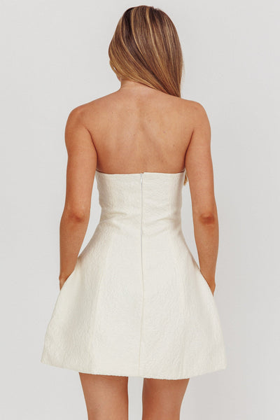 Melody Mini Dress - Cream - SHOPJAUS - JAUS